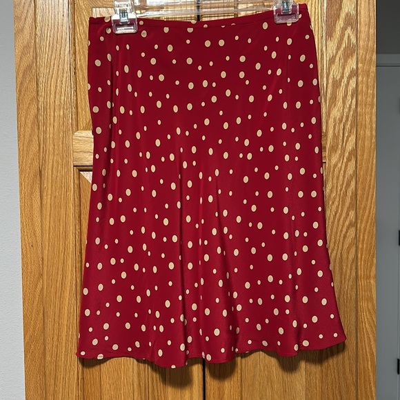 Amanda Smith petites pure silk skirt fully lined with silk size 8P - Picture 2 of 6